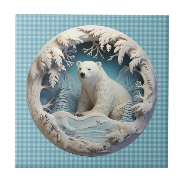Azulejo de Urso Polar (Frente)