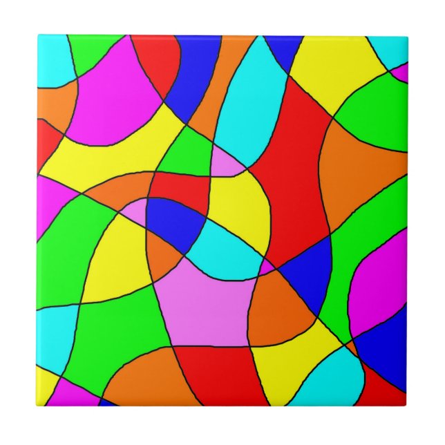 Azulejo de vidro retido (Frente)