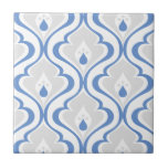 Azulejo decorativa do padrão da Abstrato da Cinza<br><div class="desc">Um azulejo cerâmico decorativo moderno em cinzas azuis e padrões brancos,  antigos e retro-abstrato para seus projetos residenciais,  como azulejos sotaques,  backsplash da cozinha,  parede e insetos de chá do banheiro,  fundos de lareira e azulejos enquadrados.</div>