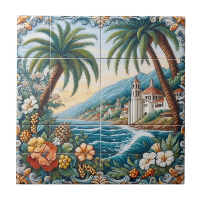 Azulejo Decorativo da Ilha Catalina-1 (Frente)