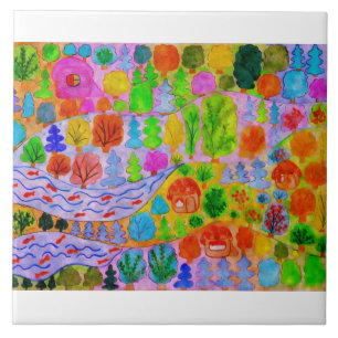 azulejo decorativo de cerâmica colorido