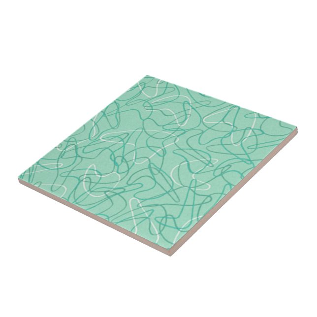 Azulejo do Bumerangue - verde de jade (Lateral)