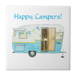 Azulejo do campista do vintage