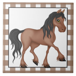 azulejo do campo de desenho animado de fazenda