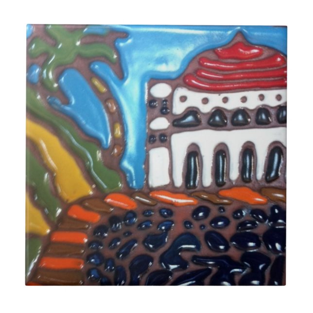 Azulejo do casino da ilha de Catalina perto, (Frente)