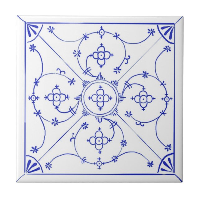 Azulejo do design de Delft Blau (Frente)