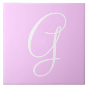 Azulejo do monograma do número da cor do ffccff d