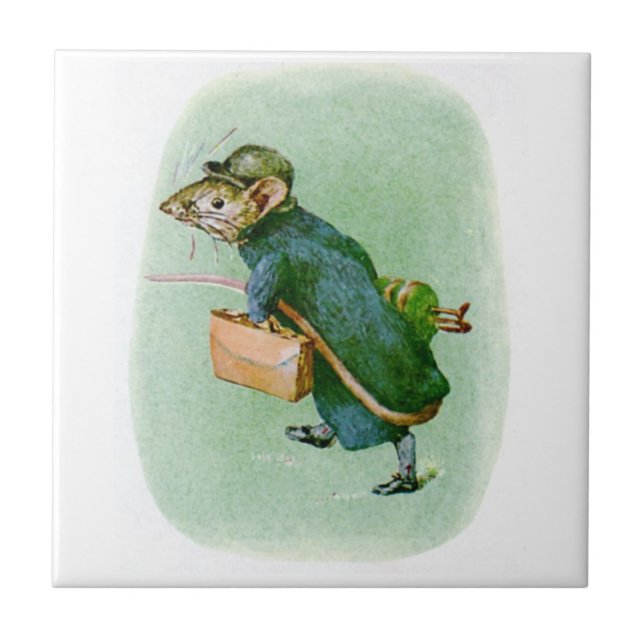 Azulejo do mouse Beatrix Potter (Frente)
