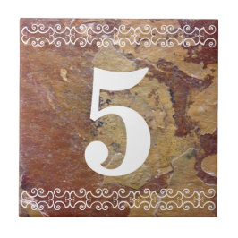 Azulejo do número da casa do Victorian