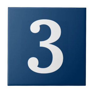 Azulejo do número de morada da rua azul e branca