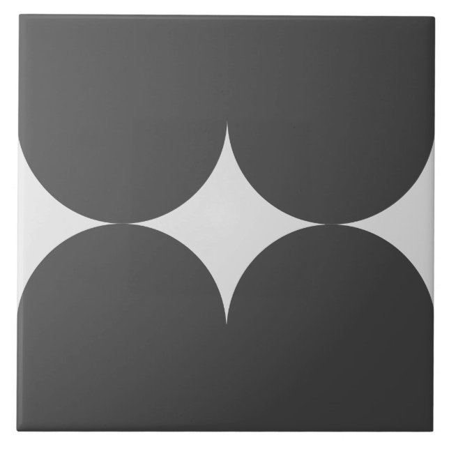 Azulejo do padrão dos círculos do estilo vitoriano (Frente)