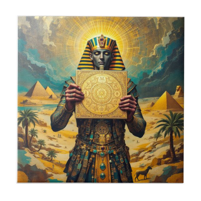 Azulejo do tesouro de Sunlit Pharaoh (Frente)