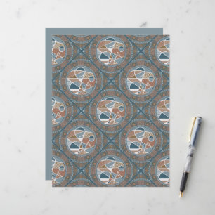 Azulejo Dot Mandala Diamond abstrato Accent Scrapb