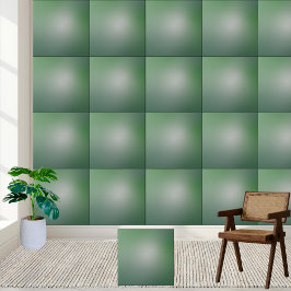 Azulejo Elegante Verde Cerâmico