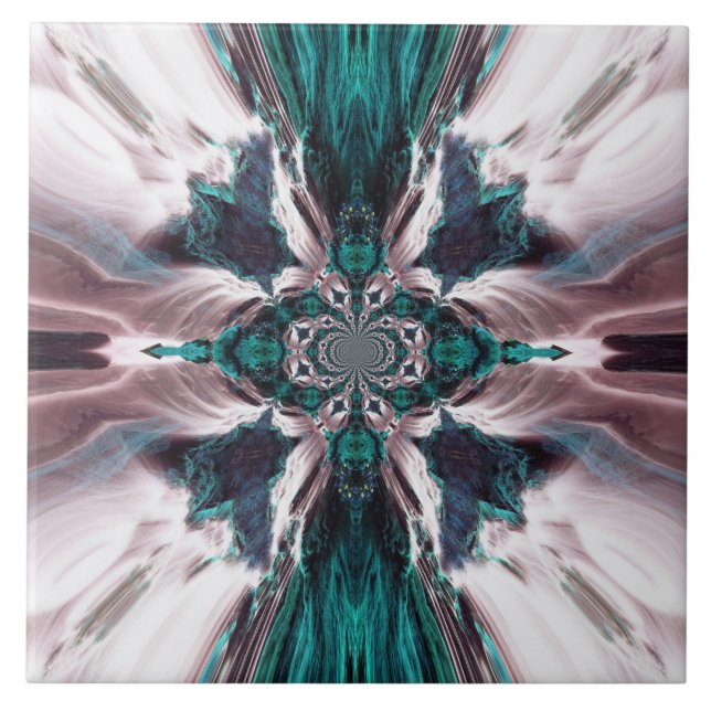 Azulejo em Cascata do Oceano Azul (Frente)