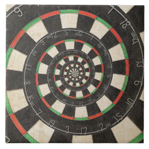 Azulejo espiral de Droste do conselho de dardo