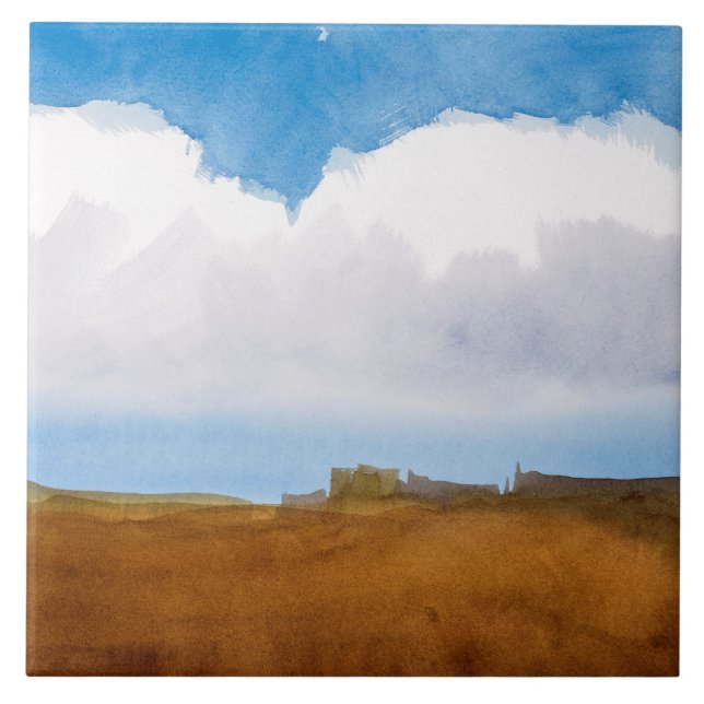 Azulejo "estudo de Marilyn Holmes das nuvens " (Frente)