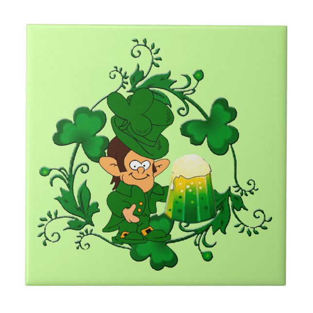 Azulejo Feliz Leprechaun (Frente)