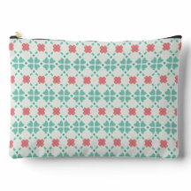 Azulejo floral de trevo verde menta e rosa