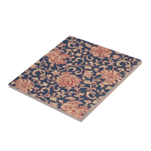 Azulejo floral do papel de parede do vintage