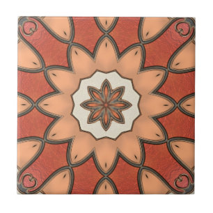 Azulejo Geométrico Cerâmico Vermelho Vermelho Lara
