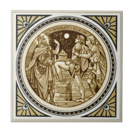 Azulejo Hamlet Repro Minton Shakespeare Series