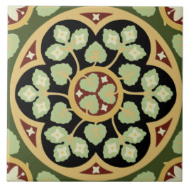 Azulejo histórico Pugin 1870-1880s Design gótico R
