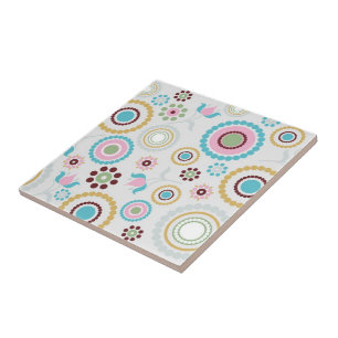 Azulejo Impressão Floral Retroativo