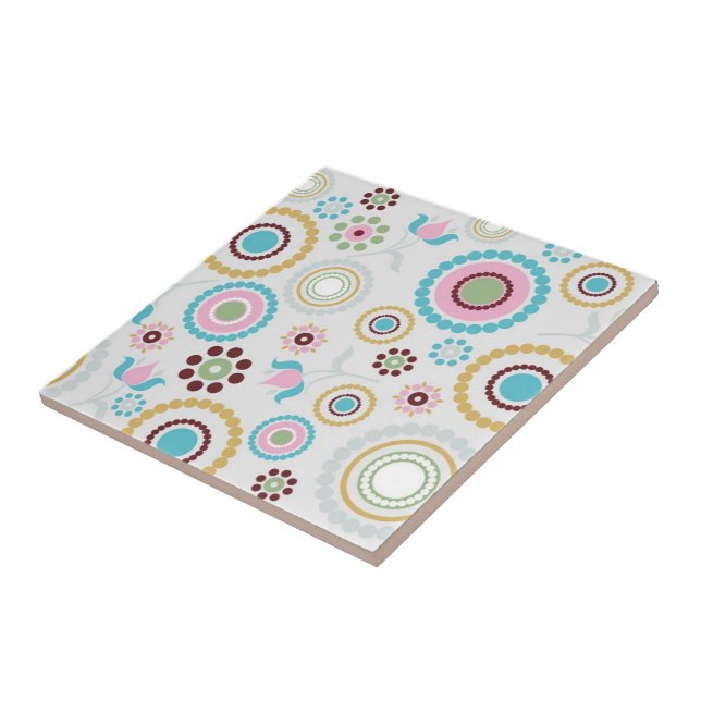 Azulejo Impressão Floral Retroativo (Lateral)