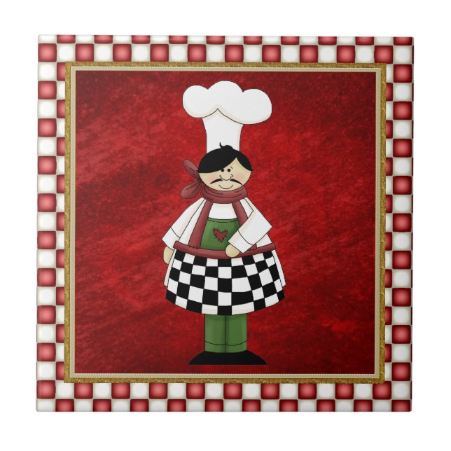 Azulejo italiano de chef (Frente)