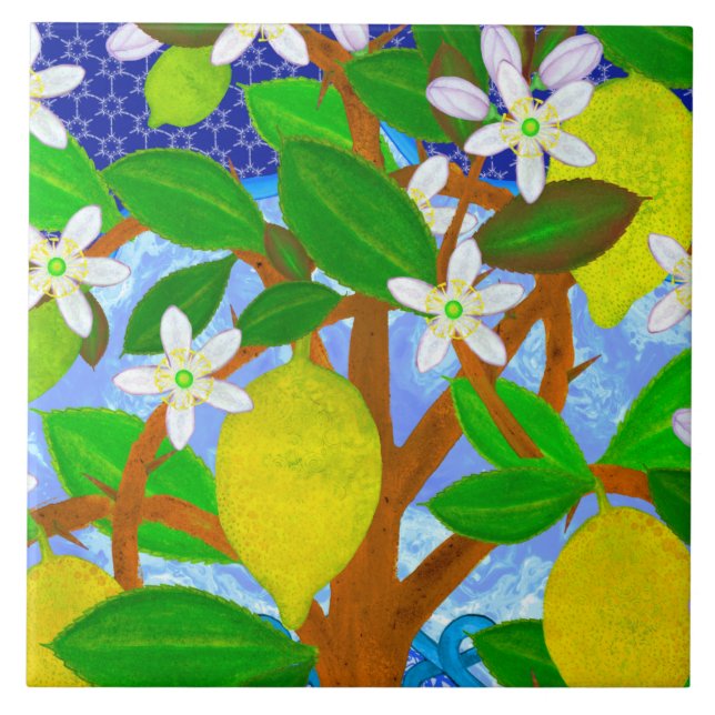 AZULEJO LEMON OTTOMANO 2 (Frente)