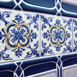 Azulejo Lisbon Padrão Desenho de Cerâmica Talavera