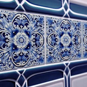 Azulejo Lisbon Padrão Desenho de Cerâmica Talavera