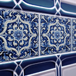 Azulejo Lisbon Patterna Talavera Cerâmica Design<br><div class="desc">Indigo Azulejo Blue Lisboa O azulejo cerâmico Talavera, de Lisboa, é uma bela e única adição a qualquer lar. Um produto de alta qualidade com estética de eterno. A cor azul dos azulejos é inspirada pelo azul-índio dos famosos azulejos azulejo de Lisboa, acrescentando um toque de história e cultura ao...</div>