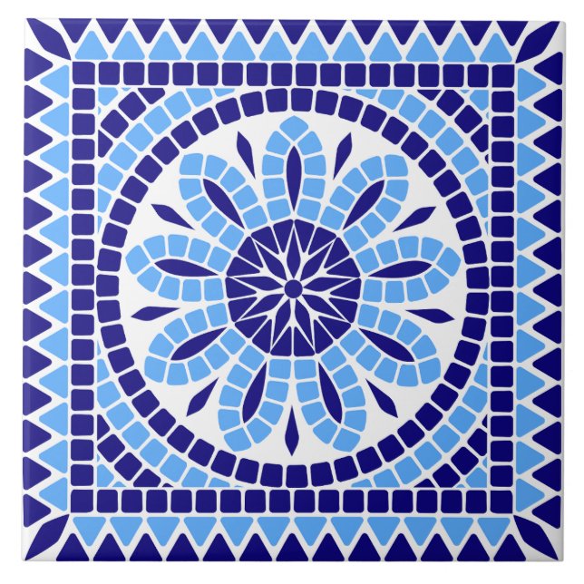 Azulejo Lisbon Patterned Talavera decorative  (Frente)