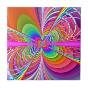 Azulejo lunático do Fractal da borboleta