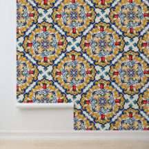 Azulejo Maiolica para o Floral Floral Siciliano Sa