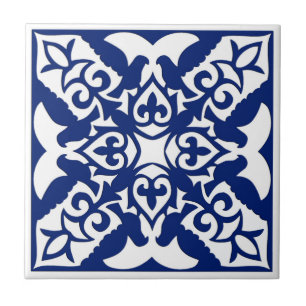 Azulejo marroquino, Marinho azul e branco