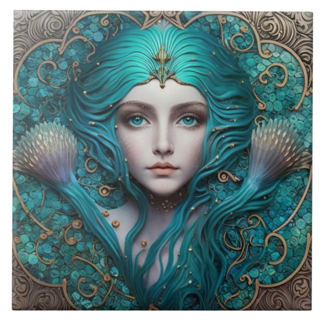 Azulejo Mermaid (Frente)