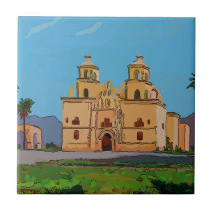 Azulejo mexicano, missão do espanhol de Olod