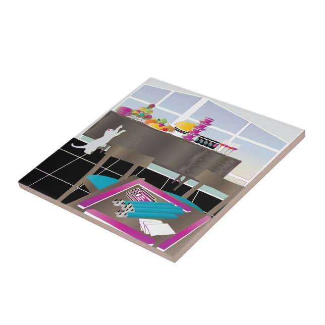 Azulejo Noite de Jogo Mah Jongg (Lateral)