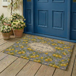 Azulejo Nome Monograma Limão Azul País Francês 