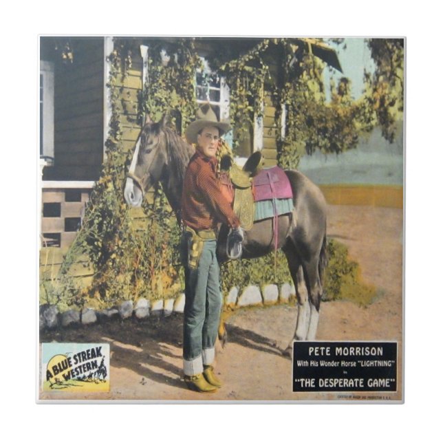 Azulejo ocidental velho do impressão do cartaz (Frente)