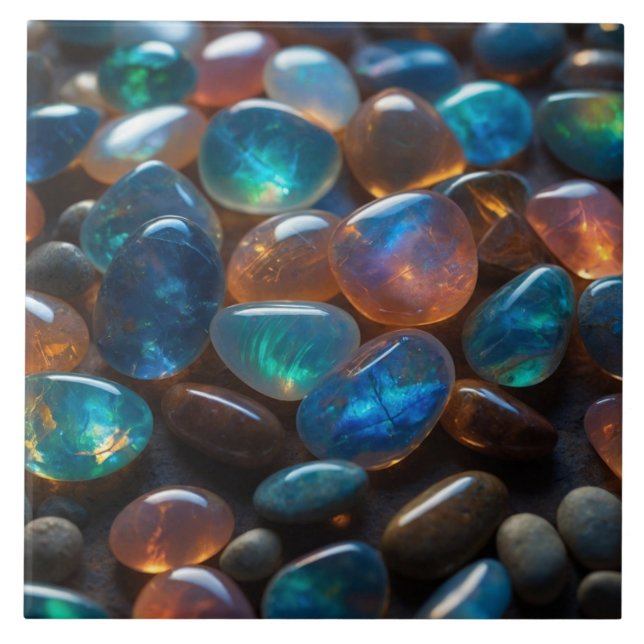 Azulejo opal Elegante de cerâmica (Frente)