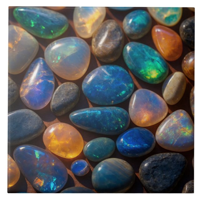 Azulejo opal Elegante de cerâmica (Frente)