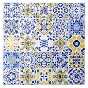 Azulejo Padrão de Telha Cerâmica Portuguesa