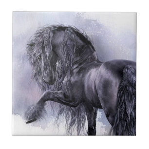 Azulejo preto da arte da pérola