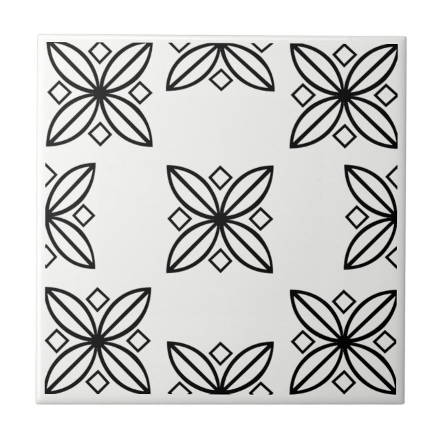 Azulejo preto e branco (Frente)