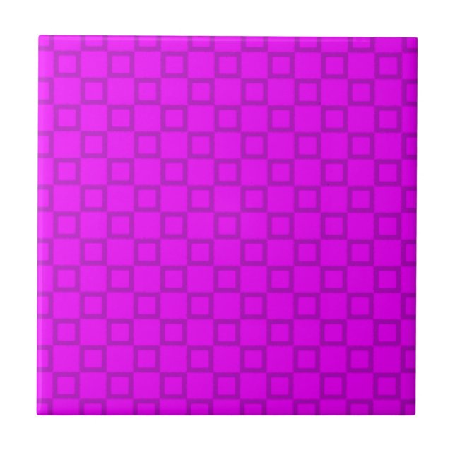 Azulejo rosado e roxo clássico (Frente)