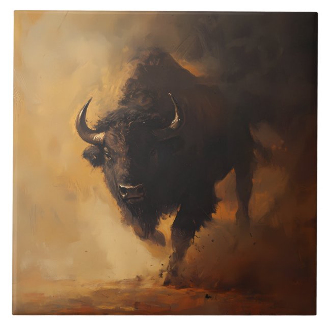 Azulejo Russo de Sotaque de Buffalo Ocidental (Frente)